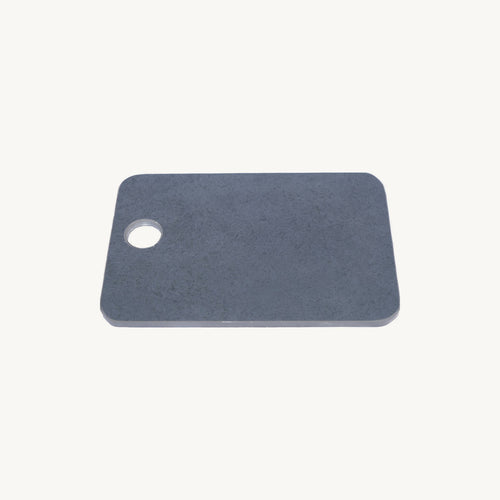 Tabla de picar FORNAX de porcelanato gris, 30 × 20 cm, pieza completa a escala real