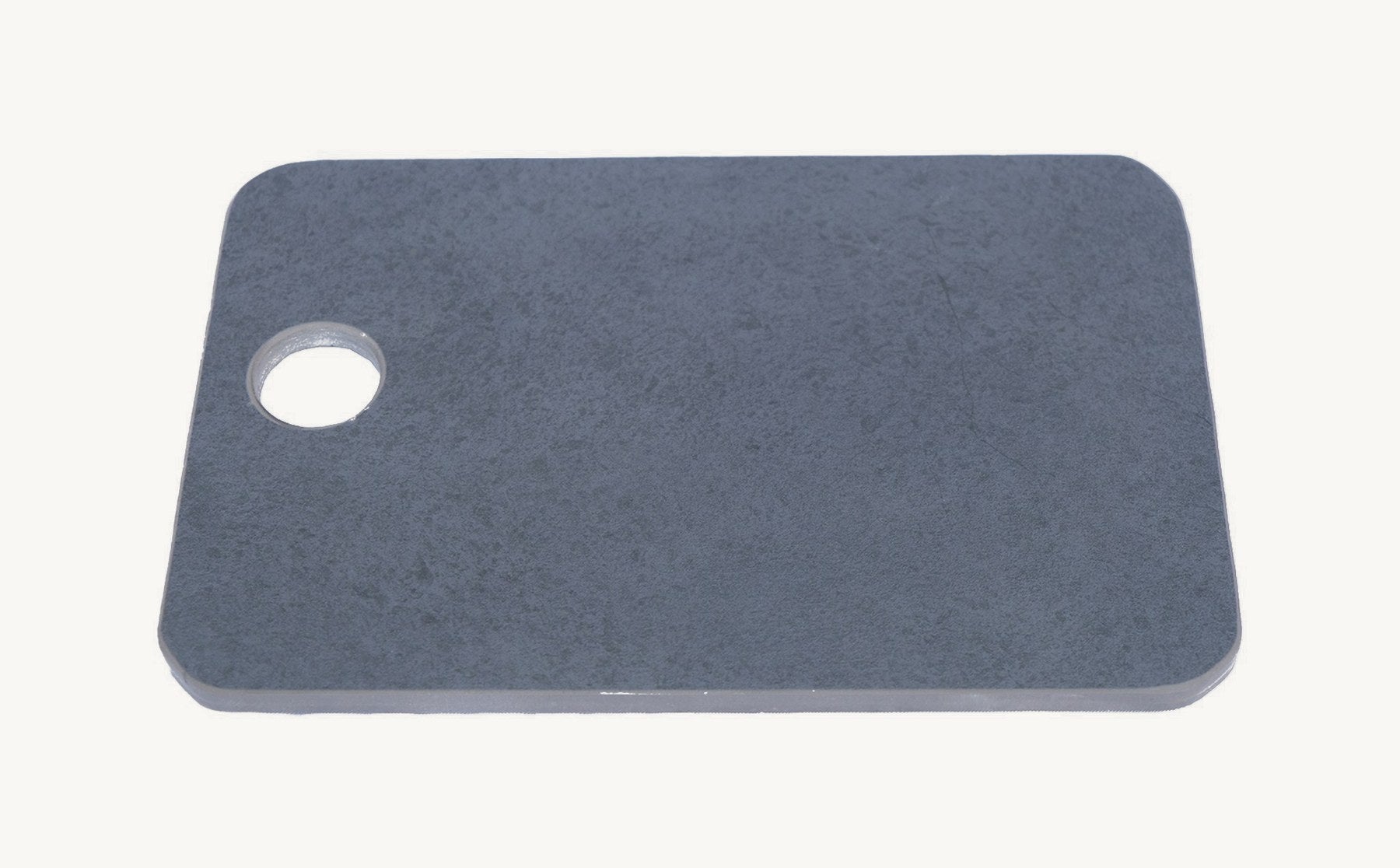 Tabla de picar FORNAX de porcelanato gris oscuro, pieza completa vista de frente